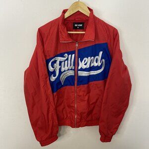 Full Send Men L Jacket Nelk Boys Red Embroidered